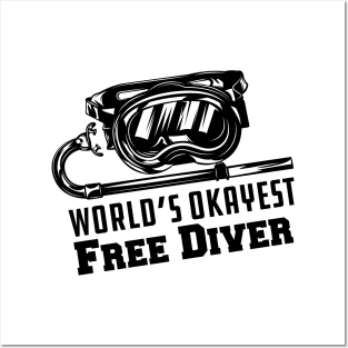 Free Diving - World's Okayest Free Diver Posters and Art